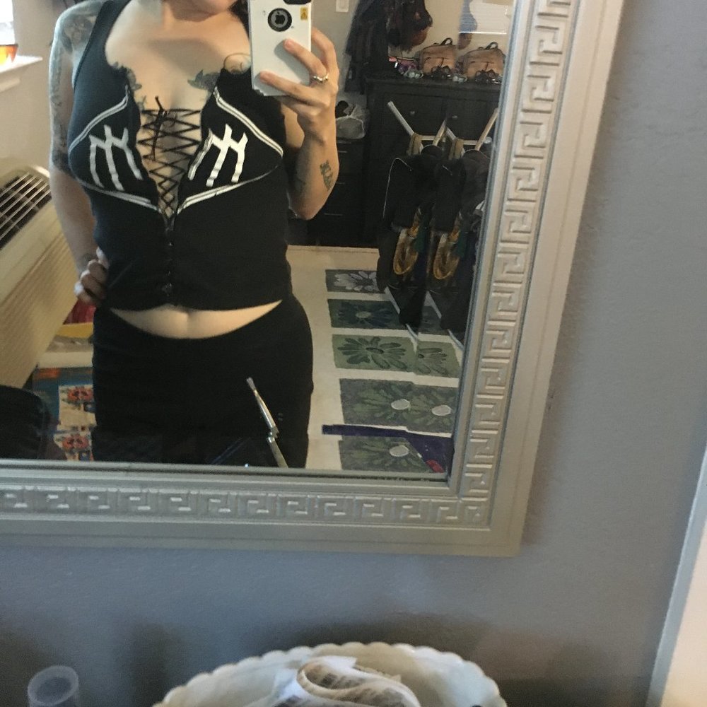 Corset Marilyn Manson Tank Hot Topic 90s